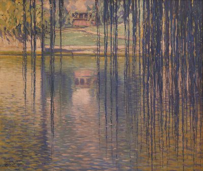 湖畔の柳、1915年。 作： Teodoro Wolf Ferrari
