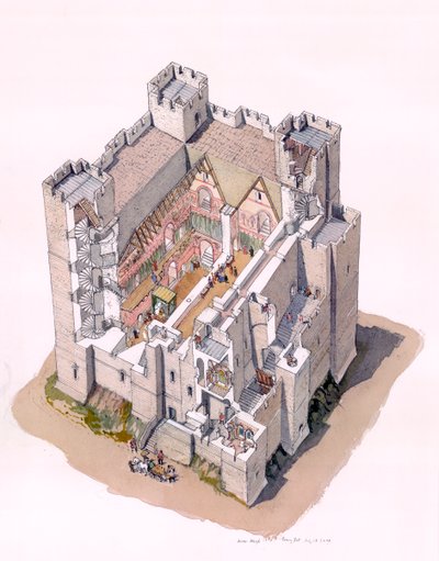 ドーバー キャッスル キープ c1190、c1990-2010 作： Terry Ball