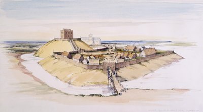 1985 年、建設直後のヨーク城とミンスター 作： Terry Ball