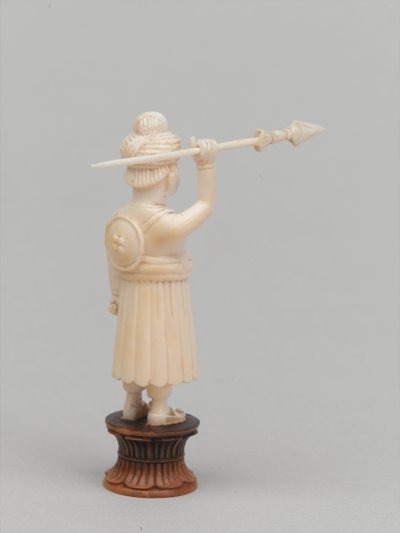 黒のポーン、チェスの駒、インド、1820年頃 作： Tessier