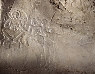 仏教シーン、ダバラヴァティ時代（ロック） 作： Thai School