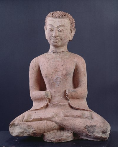 崇拝の弟子（テラコッタ） 作： Thai School