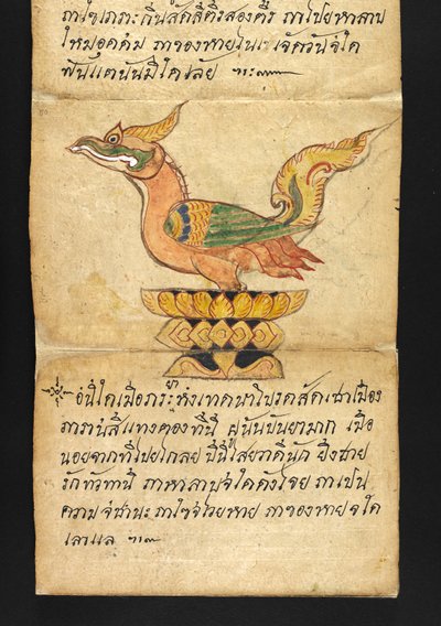 または。 16482、f.50「サトラ」  幸せで健康的な生活を送るための占いとアドバイスについて（紙折り本） 作： Thai School