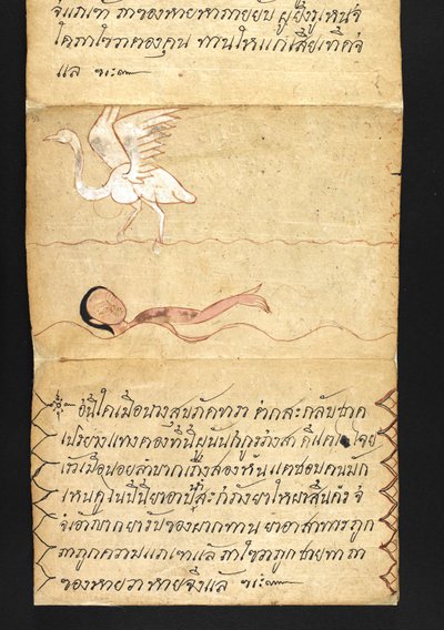 または。 16482、f.53「サトラ」  幸せで健康的な生活を送るための占いとアドバイスについて（紙折り本） 作： Thai School
