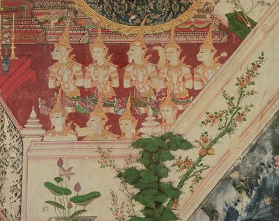 崇拝の超自然的存在、ワットスワンナラム、トンブリ、1831 作： Thai School