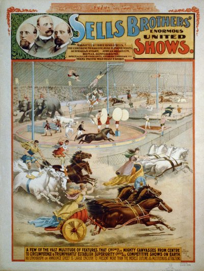 兄弟の巨大なショーを販売、1885年頃 作： The Strobridge Lithographing Company
