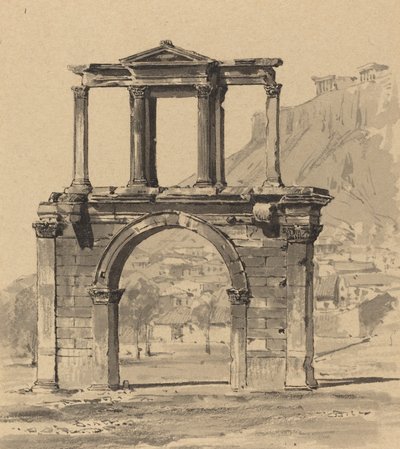 ハドリアヌスのアーチ、1890 年。 作： Themistocles von Eckenbrecher