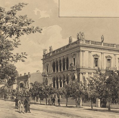 ハインリッヒ・シュリーマンの家、1890年。 作： Themistocles von Eckenbrecher