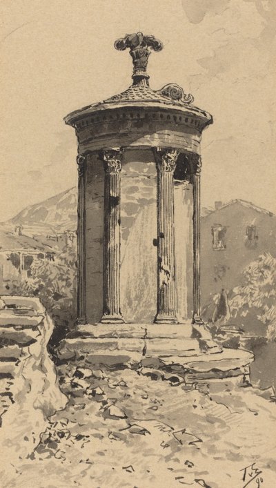 Lysicrates の記念碑、1890 年。 作： Themistocles von Eckenbrecher