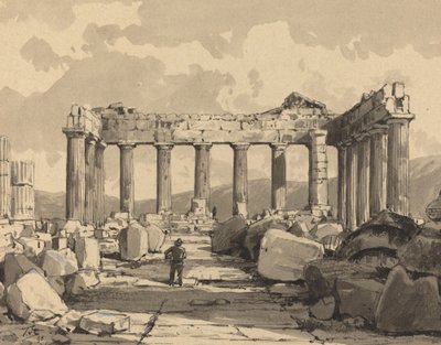 パルテノン、内部、1890 年。 作： Themistocles von Eckenbrecher