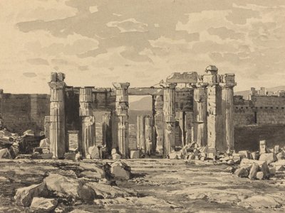 1890年、東方からのプロピュレウム。 作： Themistocles von Eckenbrecher