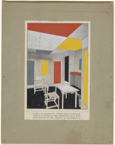 カラーソリューション インテリアの色構成 作： Theo van Doesburg