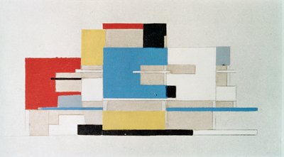建築用カラースタディ 作： Theo van Doesburg
