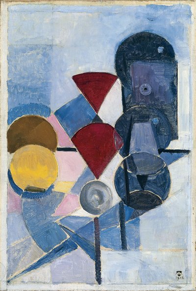 構成II静物、1916 作： Theo van Doesburg