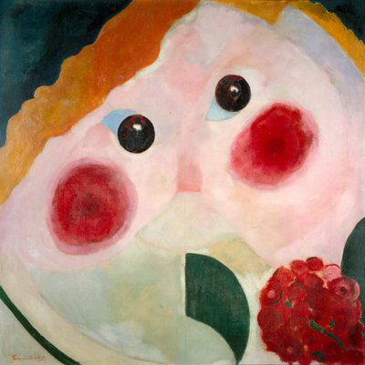 ラナンキュラスを持つ少女、1914 作： Theo van Doesburg