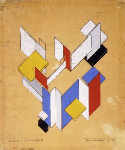 スペースの構築-時間III; L "Espace-Temps III、1924の建設 作： Theo van Doesburg