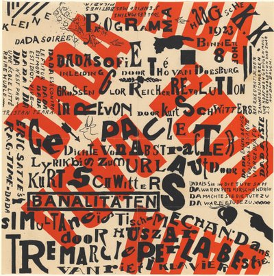Kleine Dada Evening (小さなダダの夕べ) 作： Theo van Doesburg and Kurt Schwitters
