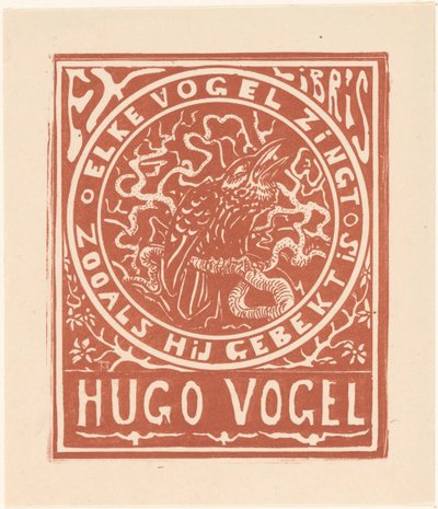 Ex libris van Hugo Vogel 作： Theo van Hoytema