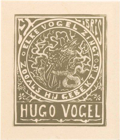 Ex libris van Hugo Vogel 作： Theo van Hoytema