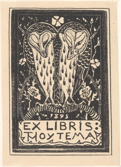 Theo van Hoytema の Ex libris 作： Theo van Hoytema