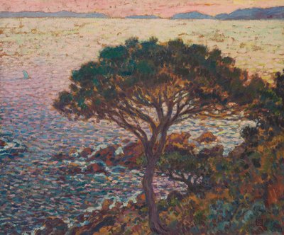 キャップ・ベナ、海岸の松 作： Theo van Rysselberghe