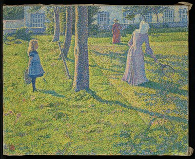 チュワンまたはテニスパーティーで 作： Théo van Rysselberghe