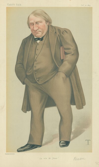 ジョセフアーネストレナン氏、ラヴィードジーザス、1879年2月22日、バニティフェア漫画 作： Theobald Chartran