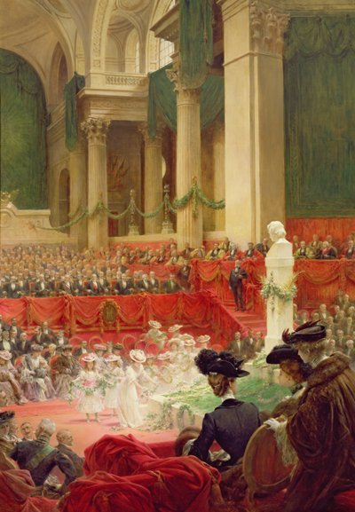ヴィクトル・ユーゴー生誕100周年を祝うパンテオンでの式典（1802-85）1902年2月26日 作： Theobald Chartran