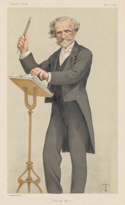 バニティフェア：イタリア音楽、1879年。 作： Theobald Chartran