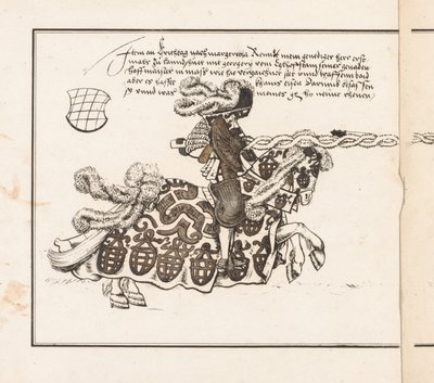 トーナメントに関する本: Jouster Facing Right 作： Theobald Senefelder