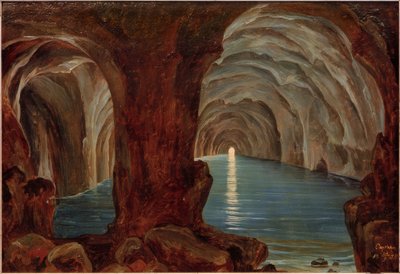 カプリ島の青の洞窟 作： Theobald von Oer