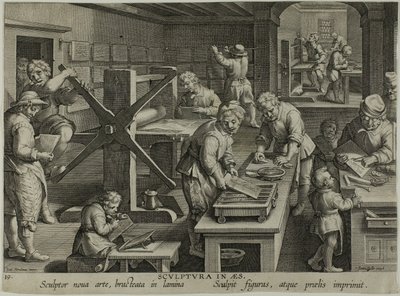 銅版画の発明 作： Theodoor Galle