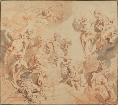 豊かさに恵まれたアントワープ 作： Theodoor van Thulden