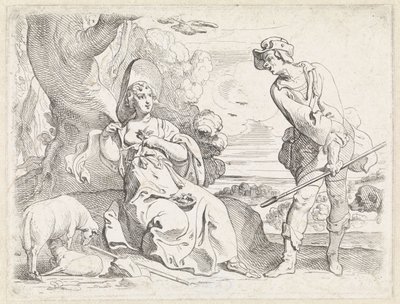 羊飼いと羊飼い 作： Theodoor van Thulden