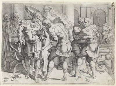 オデュッセウスとイタカン反乱軍の和解 オデュッセウスの作品（シリーズタイトル） 作： Theodoor van Thulden