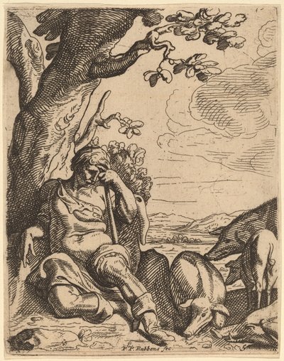 豚の間の放蕩息子 作： Theodoor van Thulden after Sir Peter Paul Rubens