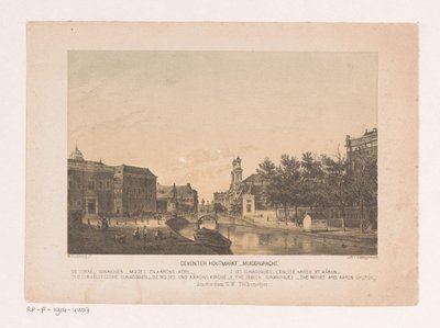 アムステルダムのデーフェンター ハウトマルクトとマウダーグラハト Deventer Houtmarkt Muidergracht (オブジェクトのタイトル) 作： Theodor Brüggemann