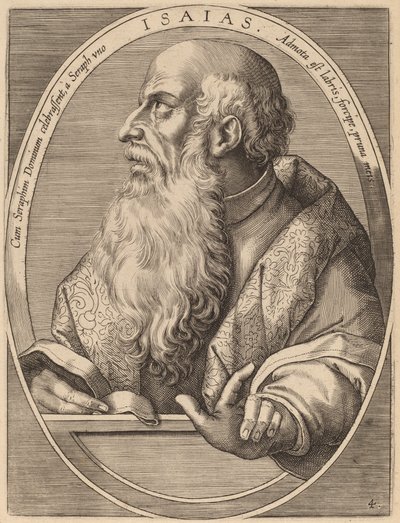 イザヤ 作： Theodor Galle after Jan van der Straet