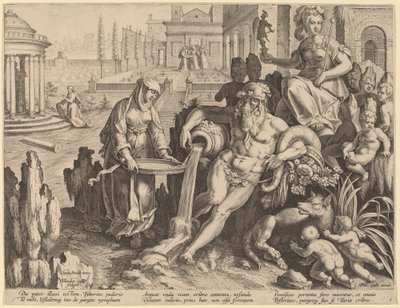 ウェスタの聖母トゥチャ 作： Theodor Galle after Jan van der Straet