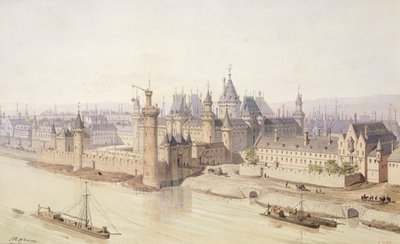 チャールズ5世（1337-80年）のルーヴル美術館 『ザワイズ』（ペンとインクと紙のトイレ） 作： Theodor Josef Hubert Hoffbauer