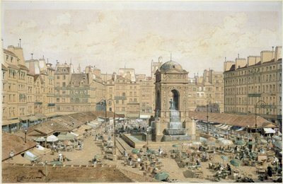 マルシェオーイノセント（紙にペンとインクとトイレ） 作： Theodor Josef Hubert Hoffbauer