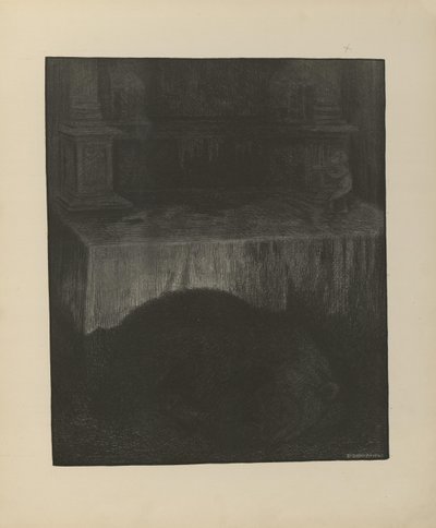 イラストはKittelsen, Th.著、L.E. Tvedte発行の書籍『Svartedauen』（no, 1901）から引用。 作： Theodor Kittelsen