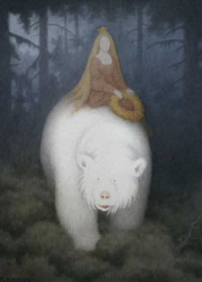 ホワイトベアキングヴァレーモン、1912年。 作： Theodor Kittelsen