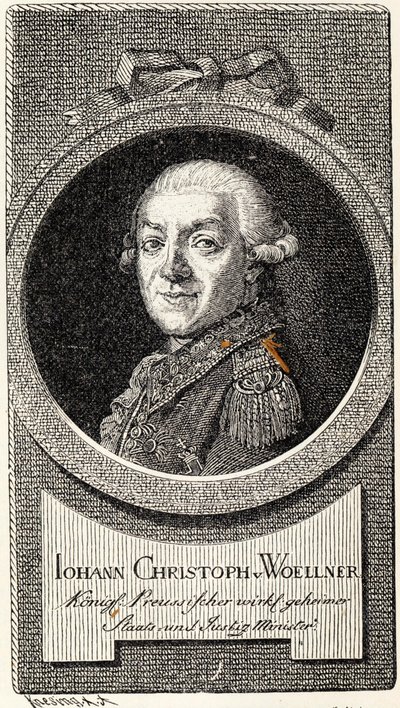 Johann Christoph von Woellner 1732-1800。 作： Theodor Knesing