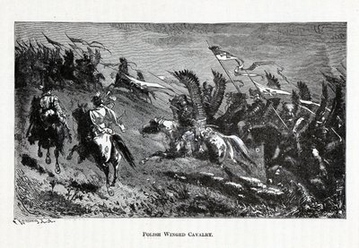 ポーランドの有翼騎兵隊、1882 年 作： Theodor Knesing