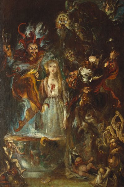 ゲーテの「ファウスト」に基づくファンタジー、1834 作： Theodor M. von Holst