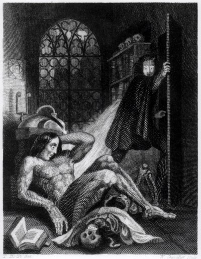 メアリーシェリー（1797-1851）による「フランケンシュタイン」のイラスト 作： Theodor M. von Holst
