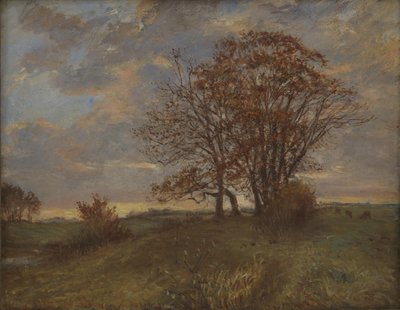 ボラップ、ジーランドの近くの風景。 夜 作： Theodor Philipsen