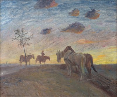 夜の風景 作： Theodor Philipsen