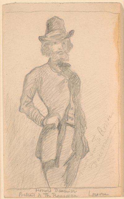 ThによるH.ドーミエの絵画のコピー。 ルーヴルのルソー 作： Theodor Philipsen